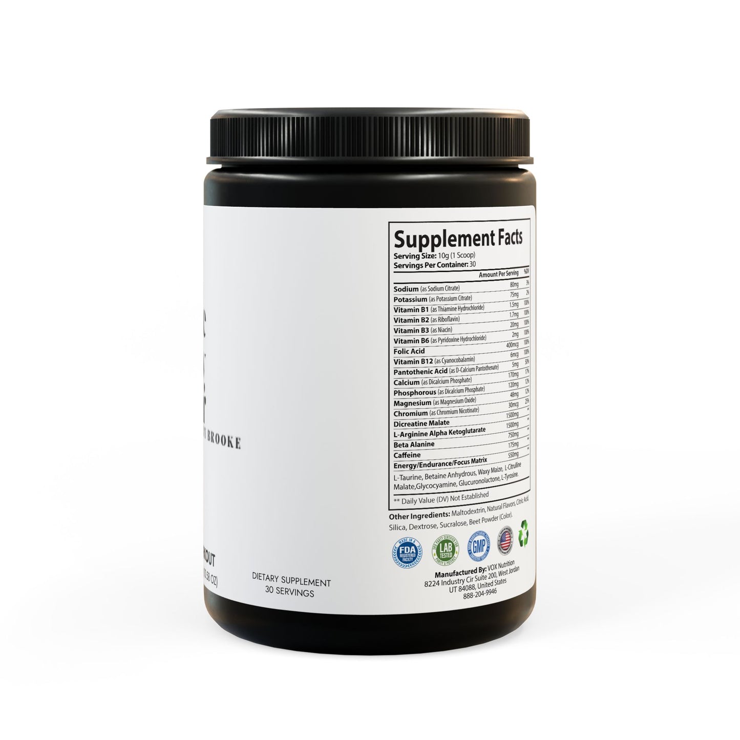 Brooke's Pre-Workout Watermelon Flavor