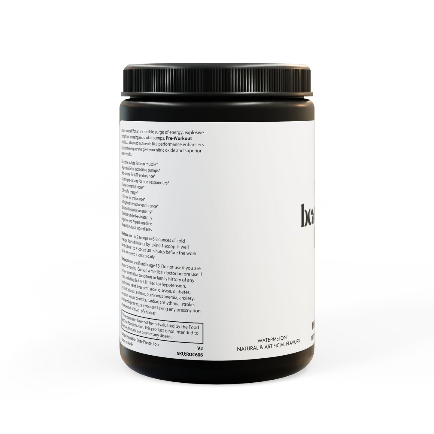 Brooke's Pre-Workout Watermelon Flavor