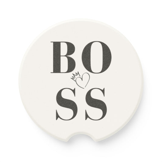 Boss Soapstone Car Coaster - Stylish Auto Accessory for Car Enthusiasts